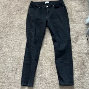 Loft Outlet Black/Gray Curvy Skinny Jeans